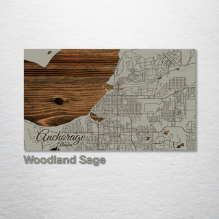 Anchorage, Alaska Street Map - Fire & Pine