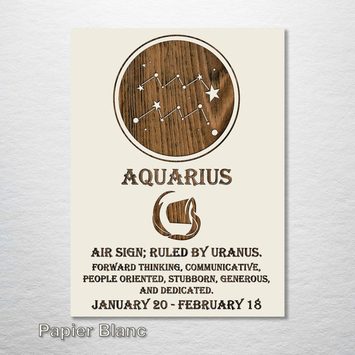 Aquarius Zodiac - Fire & Pine