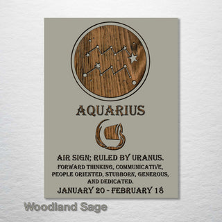 Aquarius Zodiac - Fire & Pine