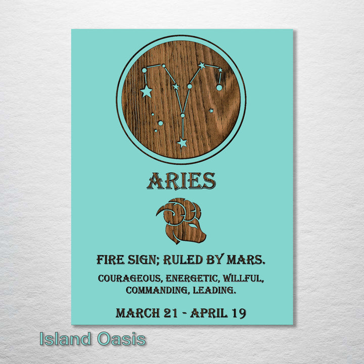 Aries Zodiac - Fire & Pine