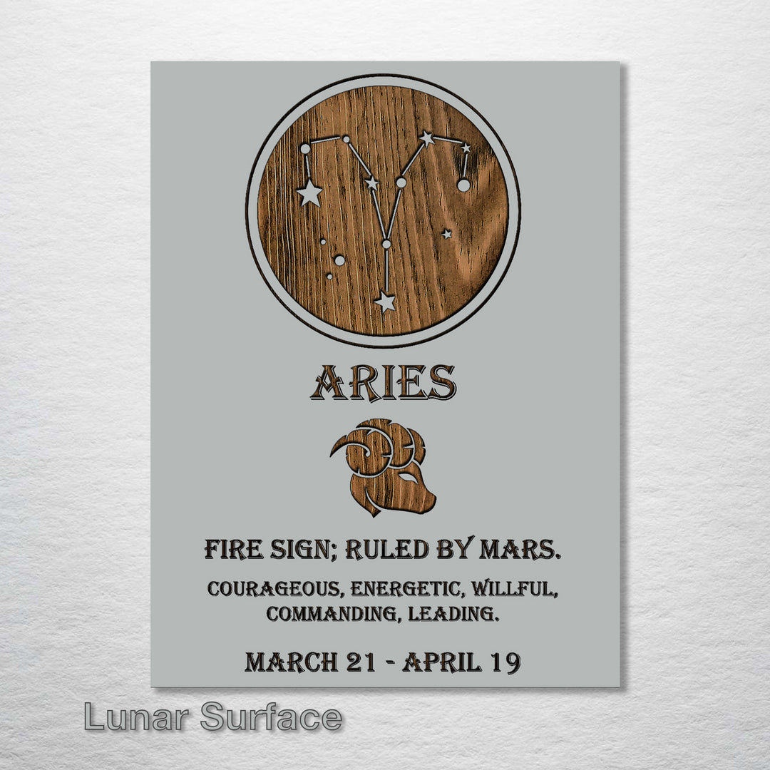 Aries Zodiac - Fire & Pine