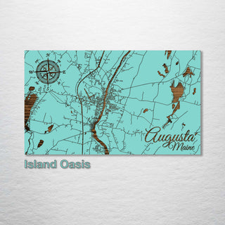 Augusta, Maine Street Map - Fire & Pine