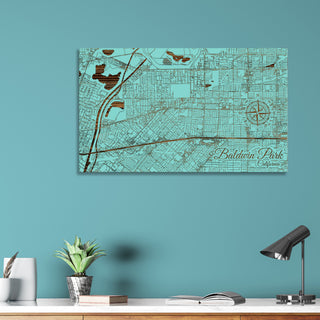 Baldwin Park, California Street Map