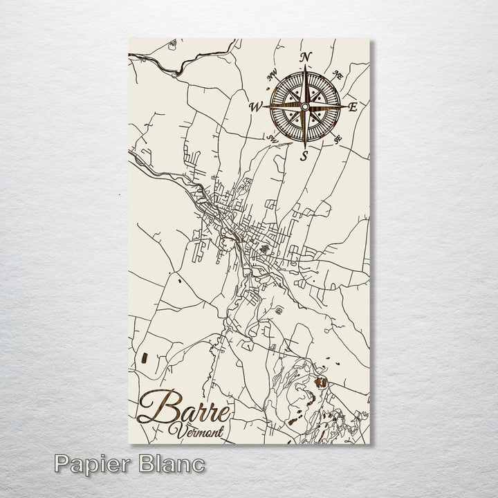 Barre, Vermont Street Map - Fire & Pine