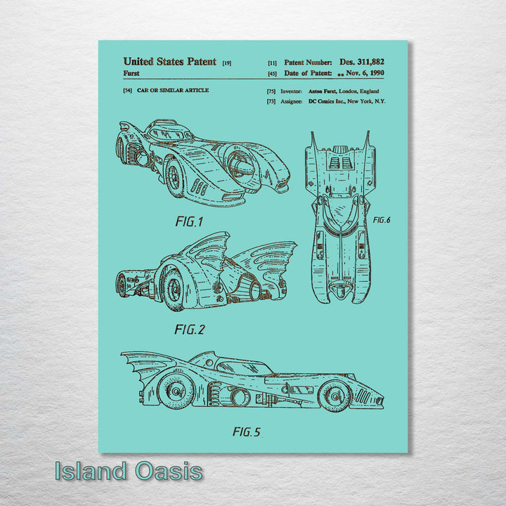 Batmobile US Patent - Fire & Pine