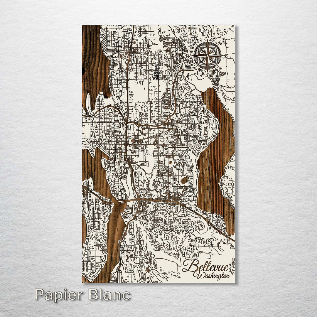 Bellevue, Washington Street Map - Fire & Pine