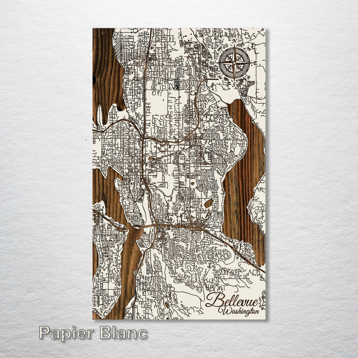 Bellevue, Washington Street Map - Fire & Pine