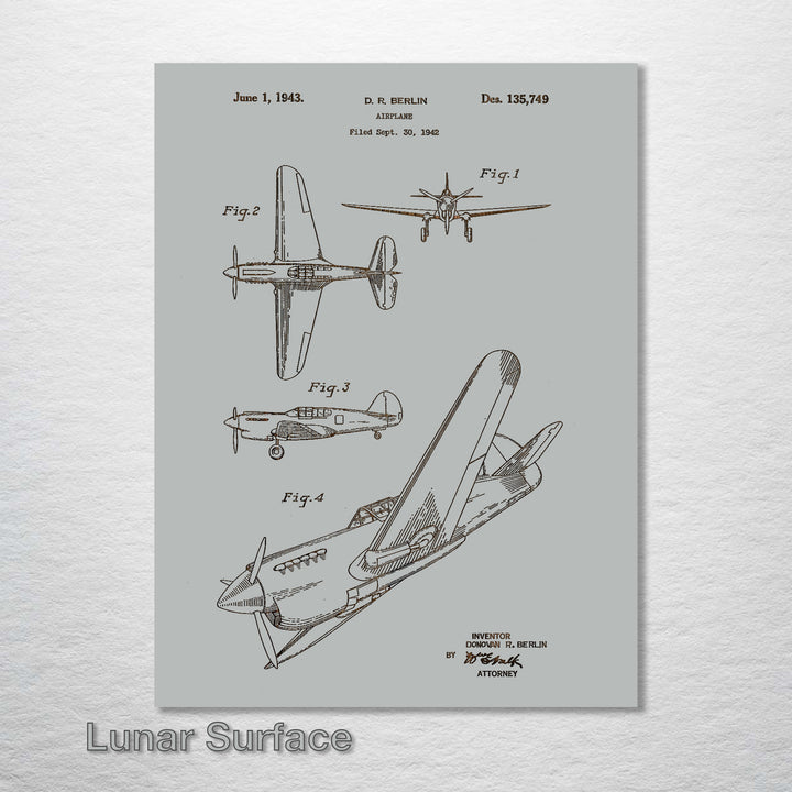 Berlin Airplane US Patent - Fire & Pine