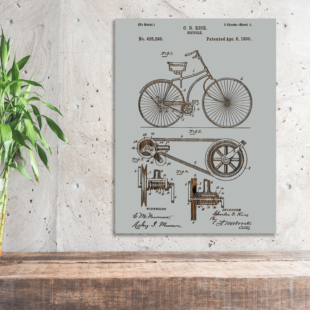 Bicycle US Patent - Fire & Pine