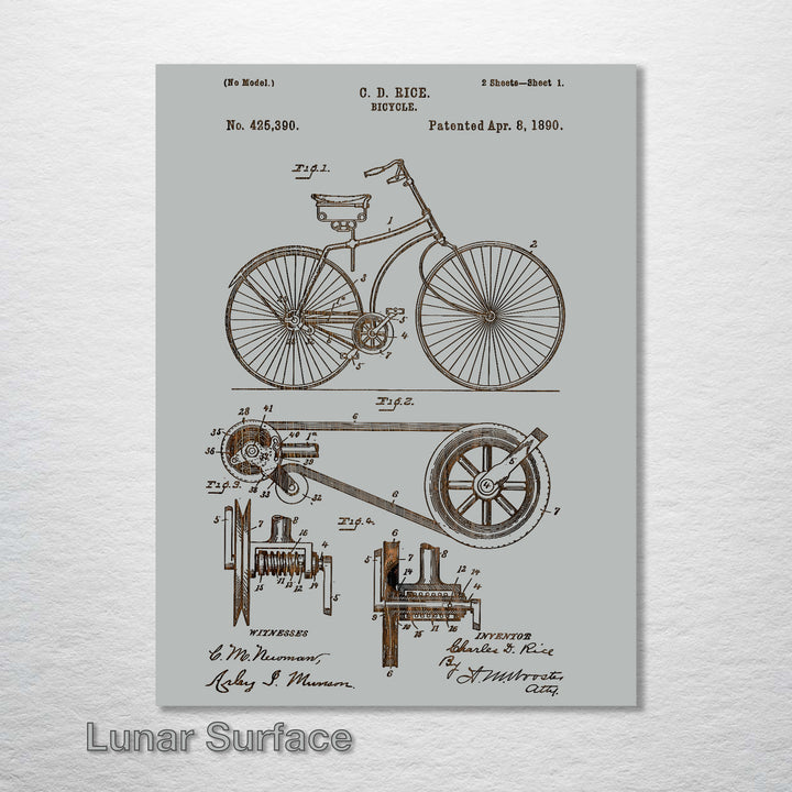 Bicycle US Patent - Fire & Pine