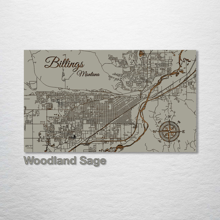 Billings, Montana Street Map - Fire & Pine