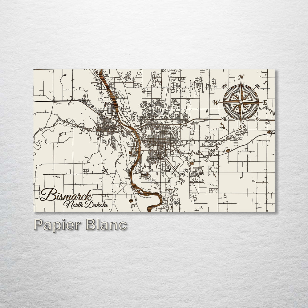 Bismarck, North Dakota Street Map - Fire & Pine