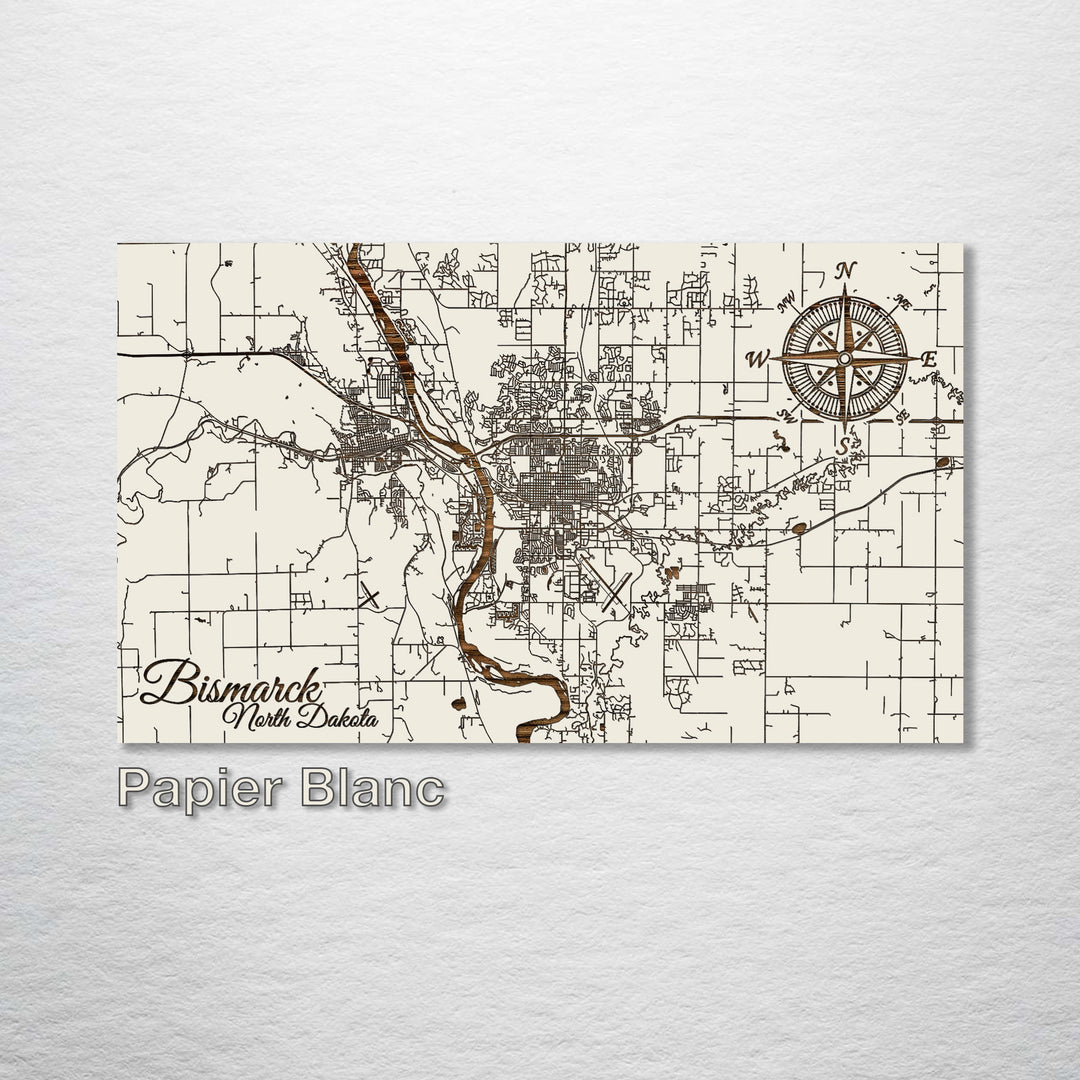 Bismarck, North Dakota Street Map - Fire & Pine