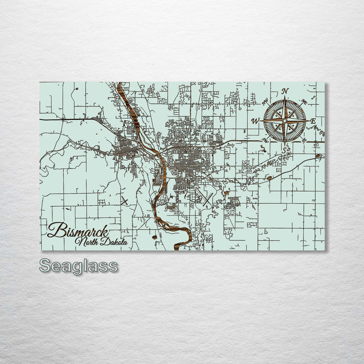 Bismarck, North Dakota Street Map - Fire & Pine