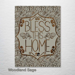 Bless This Home Abstract - Fire & Pine