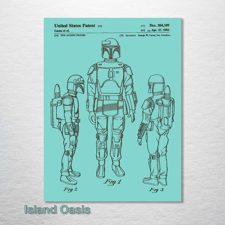 Boba Fett Patent - Fire & Pine