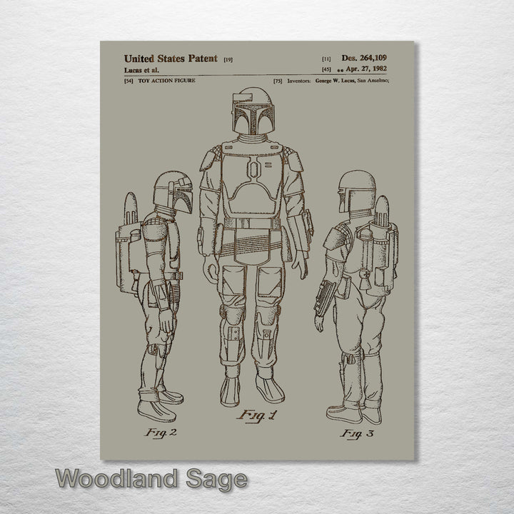 Boba Fett Patent - Fire & Pine