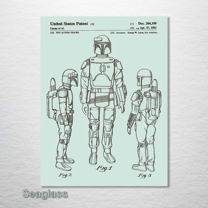 Boba Fett Patent - Fire & Pine