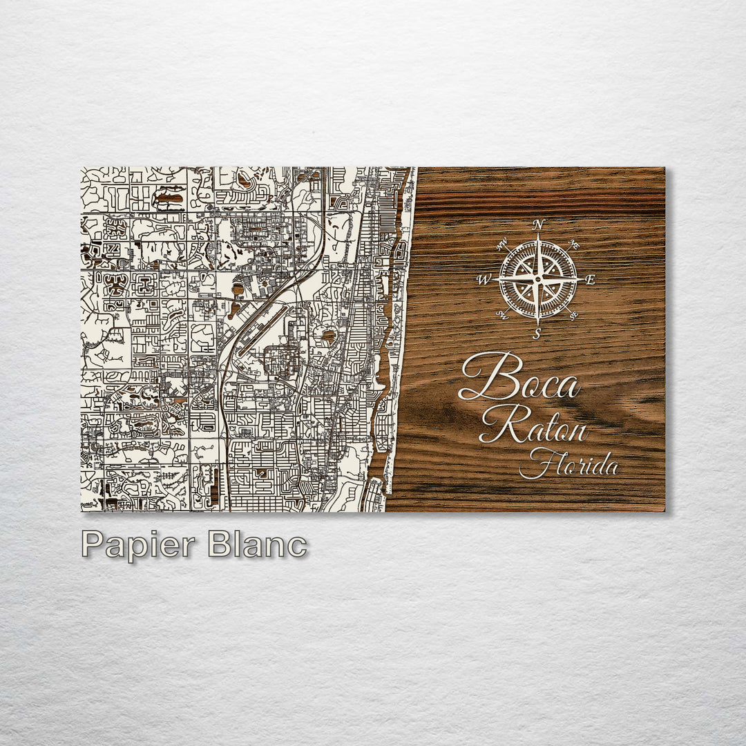 Boca Raton, Florida Street Map - Fire & Pine