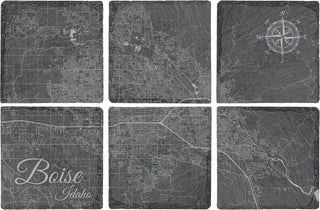 Boise, Idaho Square Slate Coaster