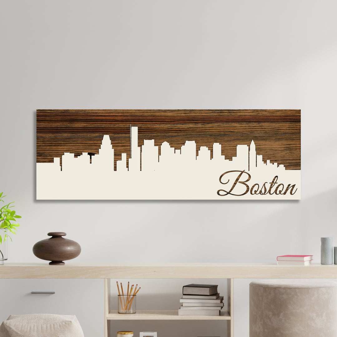 Boston, Massachusetts Skyline - Fire & Pine