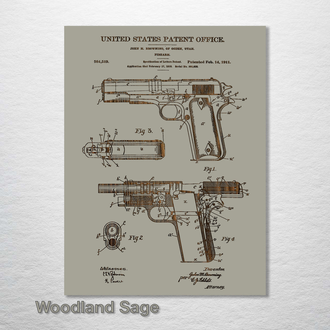 Browning 1911 - Fire & Pine