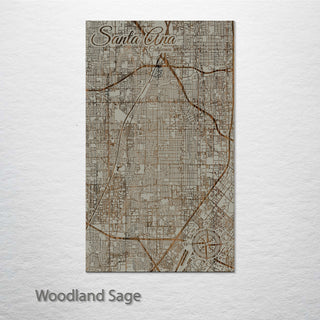 Santa Ana, California Street Map