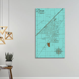 Dixon, California Street Map