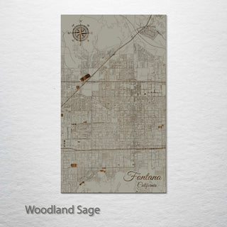 Fontana, California Street Map