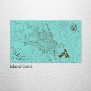 Gilroy, California Street Map
