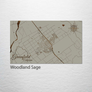Greenfield, California Street Map