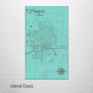 Hanford, California Street Map