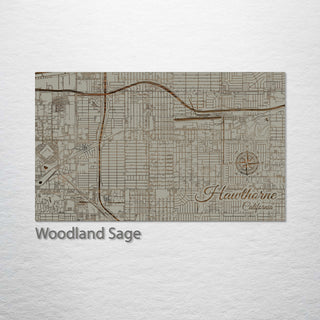 Hawthorne, California Street Map