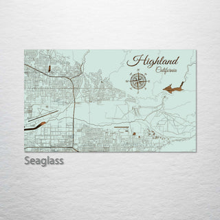 Highland, California Street Map
