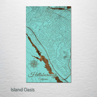 Hillsborough, California Street Map
