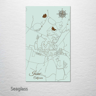 Ione, California Street Map