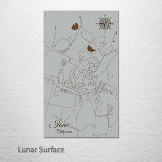 Ione, California Street Map