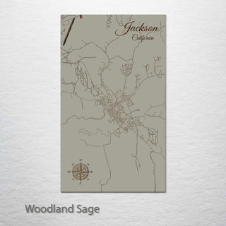 Jackson, California Street Map