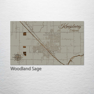 Kingsburg, California Street Map