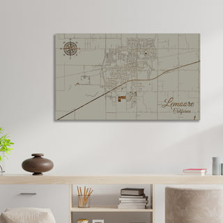 Lemoore, California Street Map