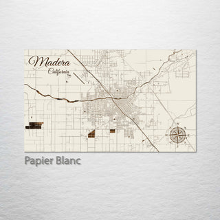 Madera, California Street Map