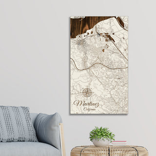 Martinez, California Street Map