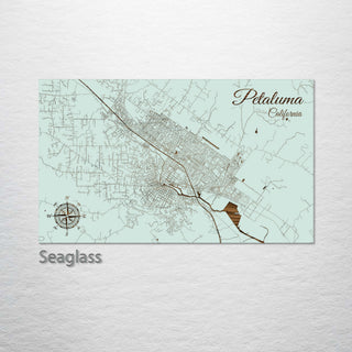 Petaluma, California Street Map