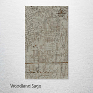 San Gabriel, California Street Map