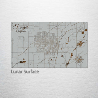 Sanger, California Street Map