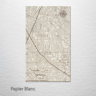 Santa Fe Springs, California Street Map