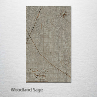 Santa Fe Springs, California Street Map