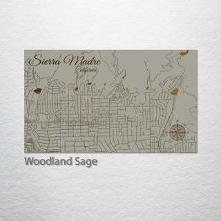 Sierra Madre, California Street Map