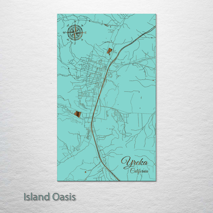 Yreka, California Street Map