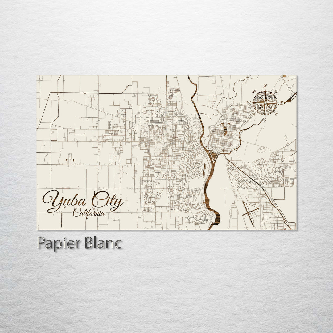 Yuba City, California Street Map